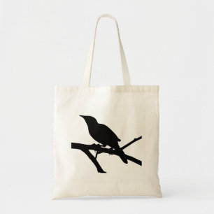 Bolso De Tela Silueta de sinsonte