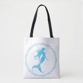 Bolso De Tela Silueta de Sirena