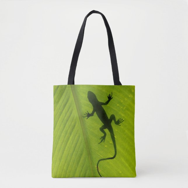 Bolso De Tela Silueta del Gecko (Anverso)