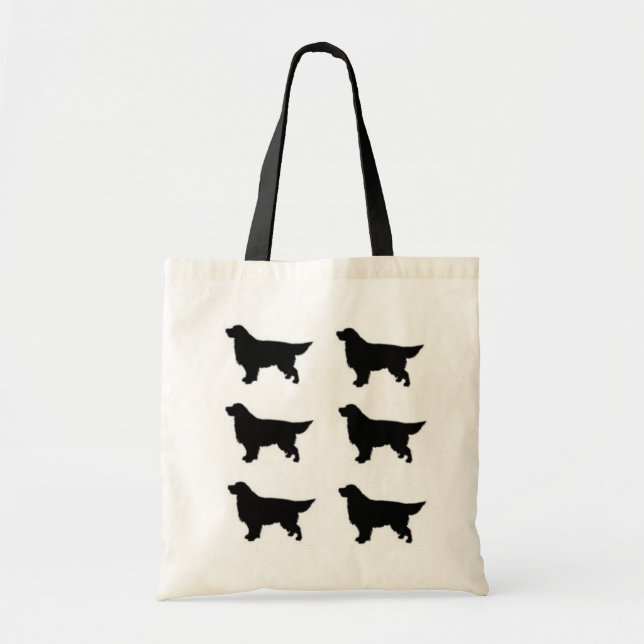 Bolso De Tela Silueta del golden retriever (Frente)