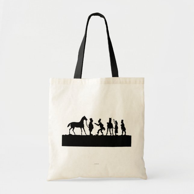 Bolso De Tela Silueta: Distribuidor autorizado de caballo (Frente)
