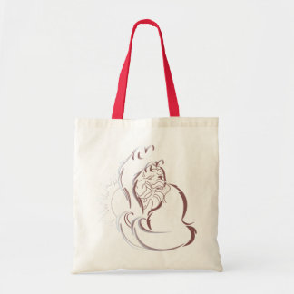 Bolso De Tela Siluetas de olores, leones y gatos