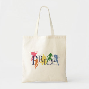 Bolso De Tela Siluetas de personajes del Orgullo de la Liga de l
