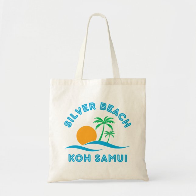 BOLSO DE TELA SILVER BEACH-KOH SAMUI (Frente)