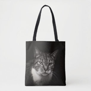 BOLSO DE TELA SILVER TABBY CAT