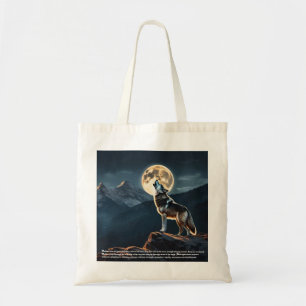 Bolso De Tela Simbolismo del lobo