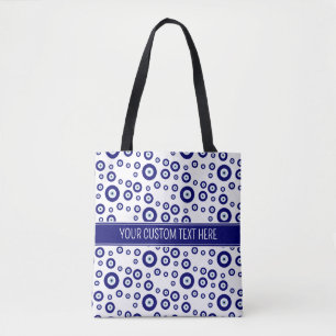 Bolso De Tela Símbolo azul malvado Ojo Buena suerte y protección