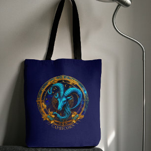 Bolso De Tela Símbolo celestial de cabra de mar zodiaco Fantasy 