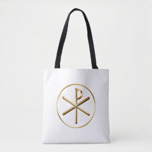 Bolso De Tela Símbolo Chi-rho
