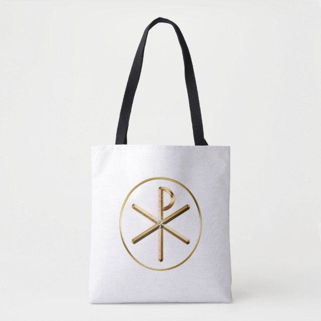 Bolso De Tela Símbolo Chi-rho (Anverso)