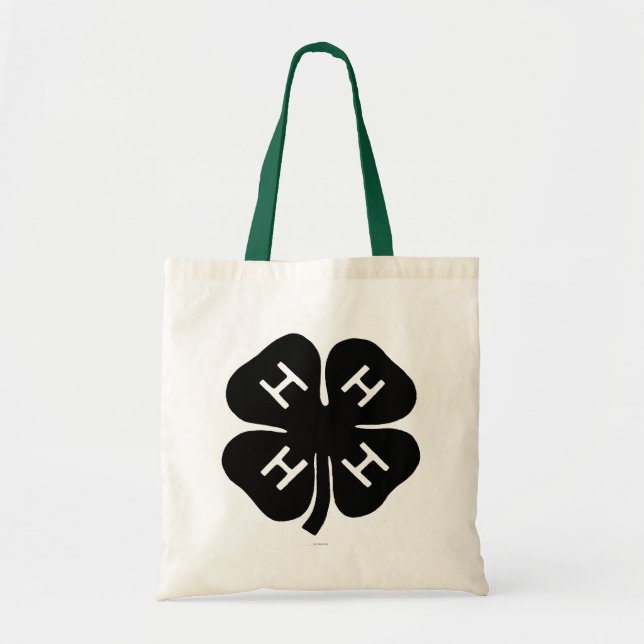 Bolso De Tela Símbolo: club 4-H (Frente)
