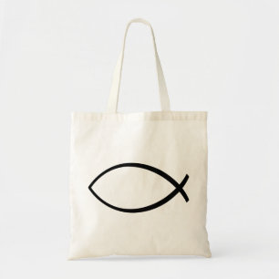 Bolso De Tela Símbolo cristiano de pescado (Ichthys)