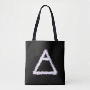 Bolso De Tela Símbolo de alquimia de elemento de aire de brisa