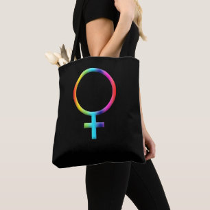 Bolso De Tela Símbolo de arcoiris veno astrología Rótulo planeta