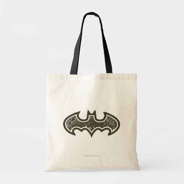 Bolso De Tela Símbolo de Batman | Logo de Nouveau (Frente)