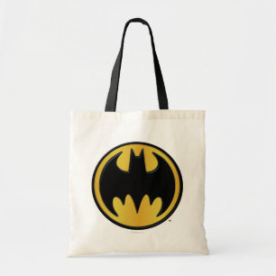 Bolso De Tela Símbolo de Batman   Logotipo de redondeo clásico