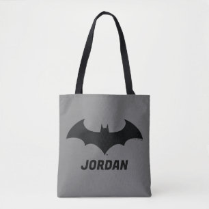 Bolso De Tela Símbolo de Batman   Logotipo de silueta simple