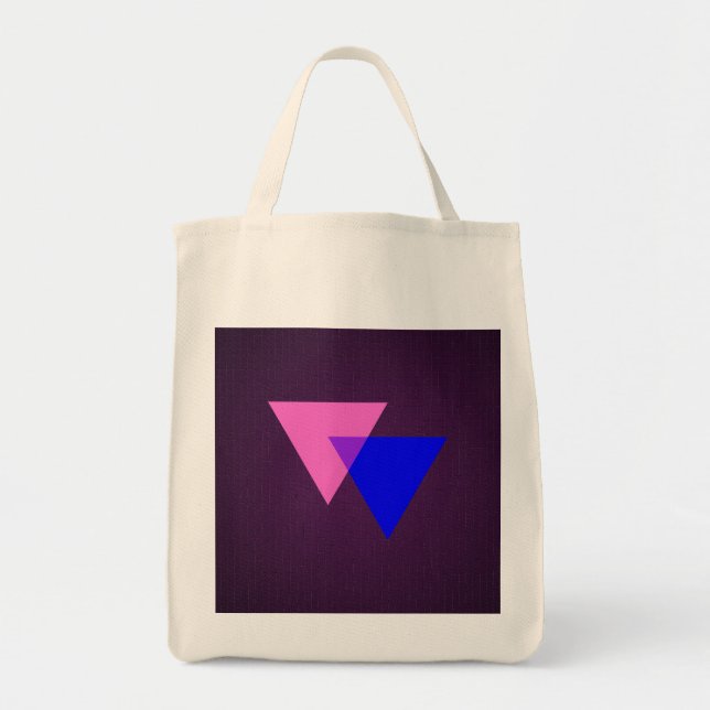 Bolso De Tela Símbolo de bisexuales (Frente)