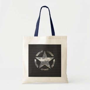 Bolso De Tela Símbolo de estrella en una decoración de estilo ca