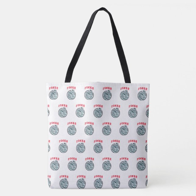 Bolso De Tela Símbolo de juego MahJong Tapa de broma (Anverso)