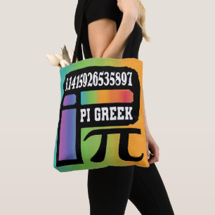 BOLSO DE TELA SÍMBOLO DE LA LETRA GRIEGA DE CHAKRAS MATEMÁTICA