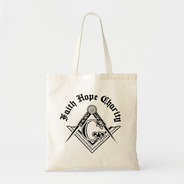 Bolso De Tela Símbolo de masonería (Frente)