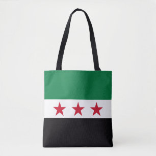 Bolso De Tela Símbolo de nueva bandera de la revolución en Siria