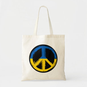 Bolso De Tela Símbolo de paz de Ucrania con Ucrania