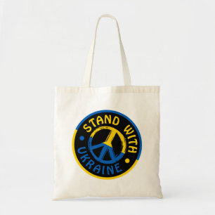 Bolso De Tela Símbolo de paz de Ucrania con Ucrania