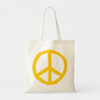 Bolso De Tela Símbolo de paz duro - Amber