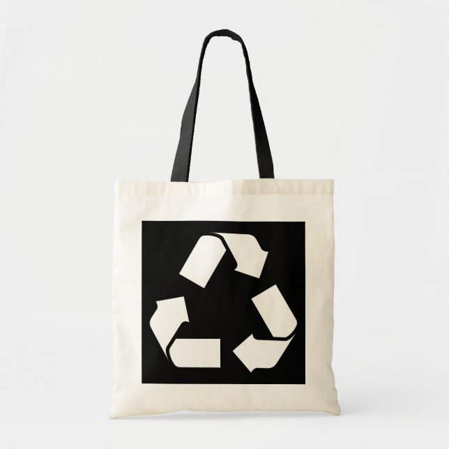 BOLSO DE TELA SÍMBOLO DE RECICLAJE (Frente)