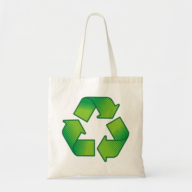 Bolso De Tela Símbolo de reciclaje (Frente)