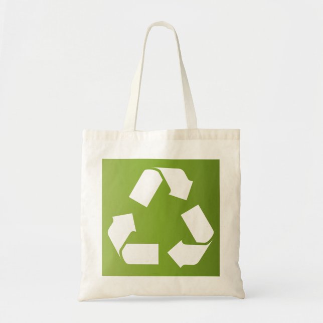 BOLSO DE TELA SÍMBOLO DE RECICLAJE (Frente)