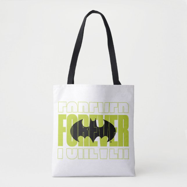 Bolso De Tela Símbolo de tipografía batman para siempre gráfico (Anverso)
