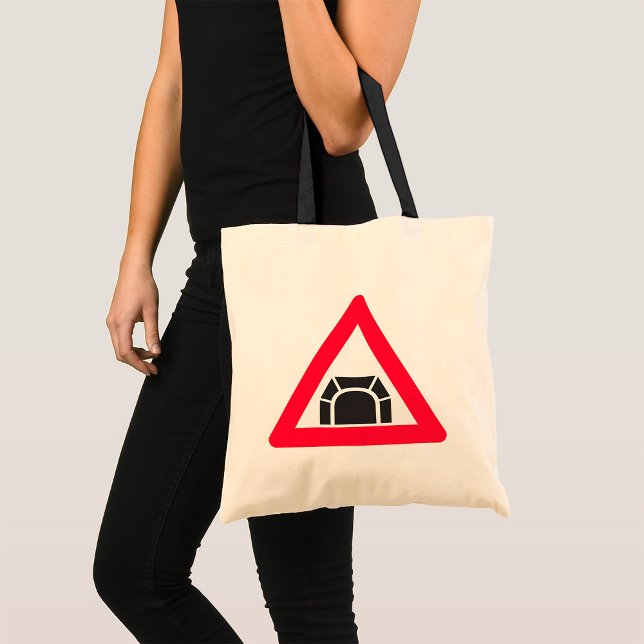 Bolso De Tela Símbolo de tráfico del Rótulo de advertencia de tú (Subido por el creador)