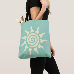 Bolso De Tela Símbolo del Sol Espiritual - Espiral de Energía 9