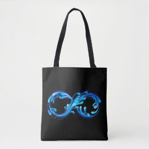 Bolso De Tela Símbolo Infinito de Agua Fría y Clara