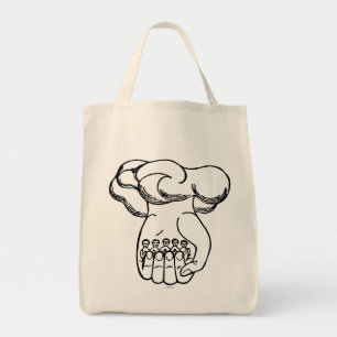 Bolso De Tela Símbolo: Mano divina