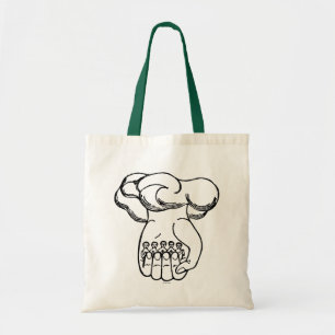 Bolso De Tela Símbolo: Mano divina