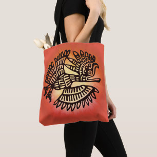 Bolso De Tela Símbolo maya de arte de las aves