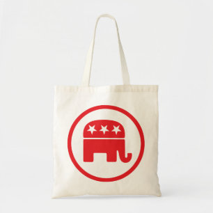 Bolso De Tela Símbolo político Fiesta republicano (elefante)