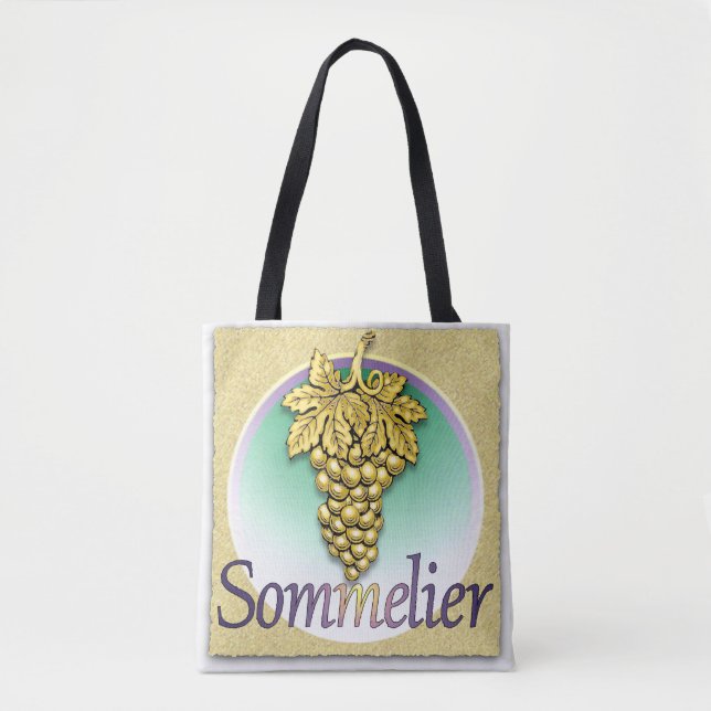 Bolso De Tela Símbolo sommelier (Anverso)