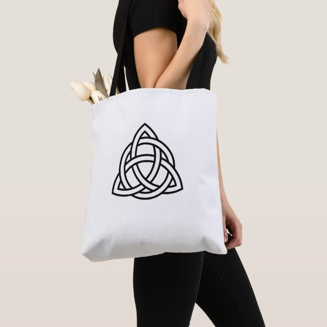 Bolso De Tela Símbolo triquetra de la Trinidad Celta Knot Tote B (Detalle)