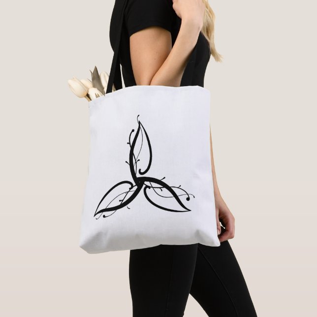 Bolso De Tela Símbolo Triquetra Odin Norse Wicca (Detalle)