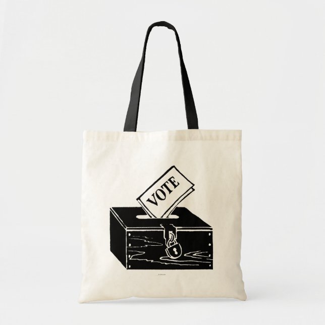 Bolso De Tela Símbolo: Urna (Frente)