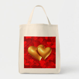 Bolso De Tela Símbolos de amor en forma de corazón Tote Bag