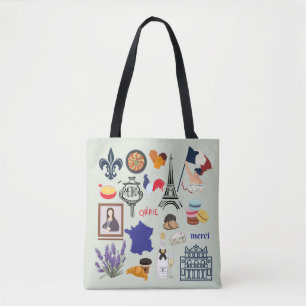 Bolso De Tela Símbolos de Francia