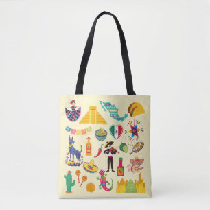 Bolso De Tela Símbolos de México