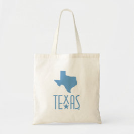 Bolso De Tela Símbolos de Texas, estado de Texas, azul
