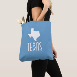 Bolso De Tela Símbolos de Texas, estado de Texas, azul